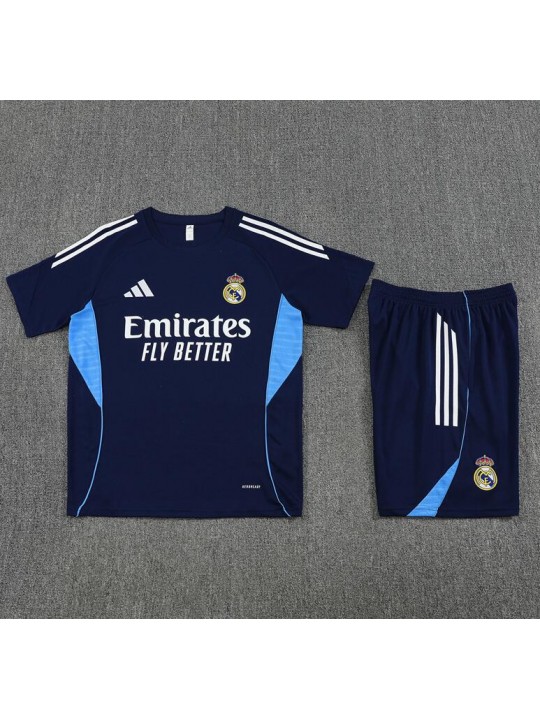 Camiseta Real Madrid (Hombre/Niño) Pre-Match 25/26 Azul Marino + Pantalones
