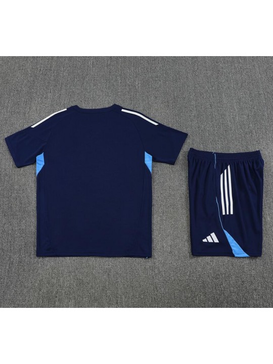 Camiseta Real Madrid (Hombre/Niño) Pre-Match 25/26 Azul Marino + Pantalones