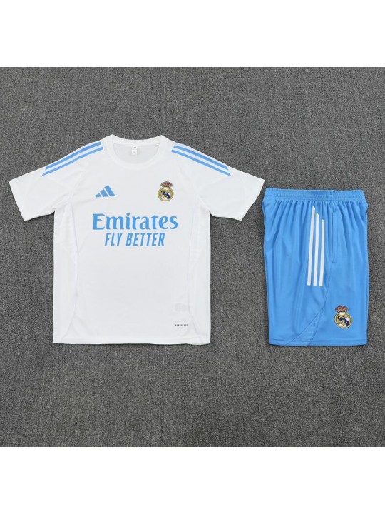 Camiseta Real Madrid (Hombre/Niño) Blanco 25/26 + Pantalones