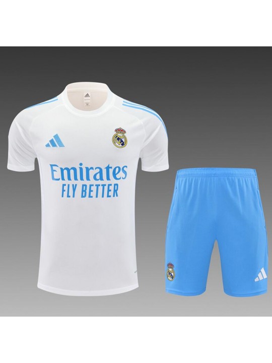 Camiseta Real Madrid (Hombre/Niño) Blanco 25/26 + Pantalones