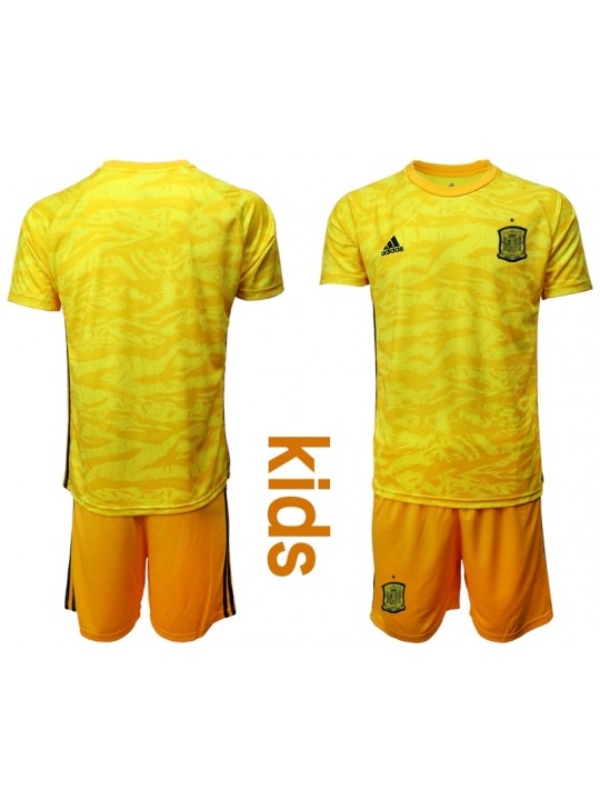 Camiseta España Portero en Amarilla 2020 Edición Copa De EuropaNino