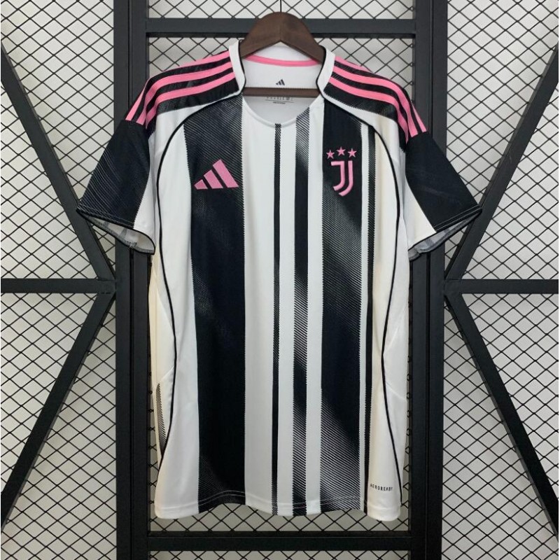 Maillot Juventus Turin 1ère équipation Domicile Adidas Blanc Rayures Noires Taille XL