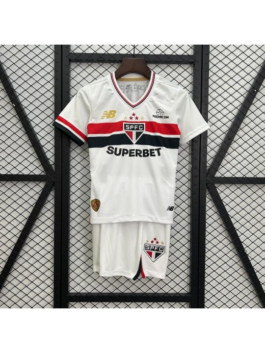 Camiseta São Paulo CF 1ª Equipación 25/26 Niño