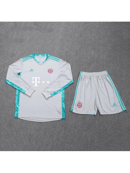 Camiseta Portero Bayern Múnich Segunda Equipación 2021 Gris Manga Larga