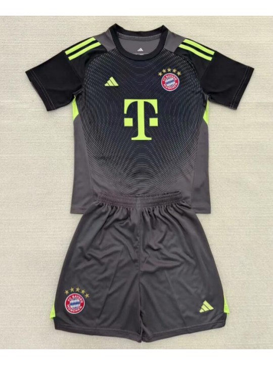 Camiseta Fc Bayern Munich Portero Negro (Hombre/Niño)  25/26
