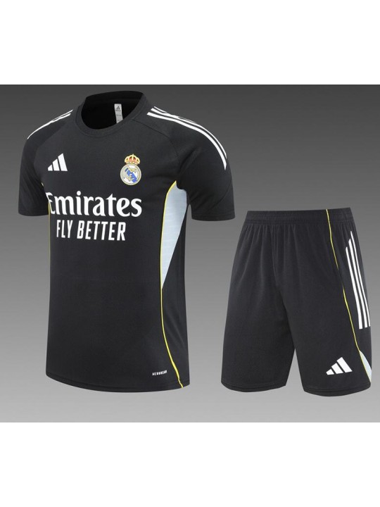 Camiseta Real Madrid Negro (Hombre/Niño) 25/26