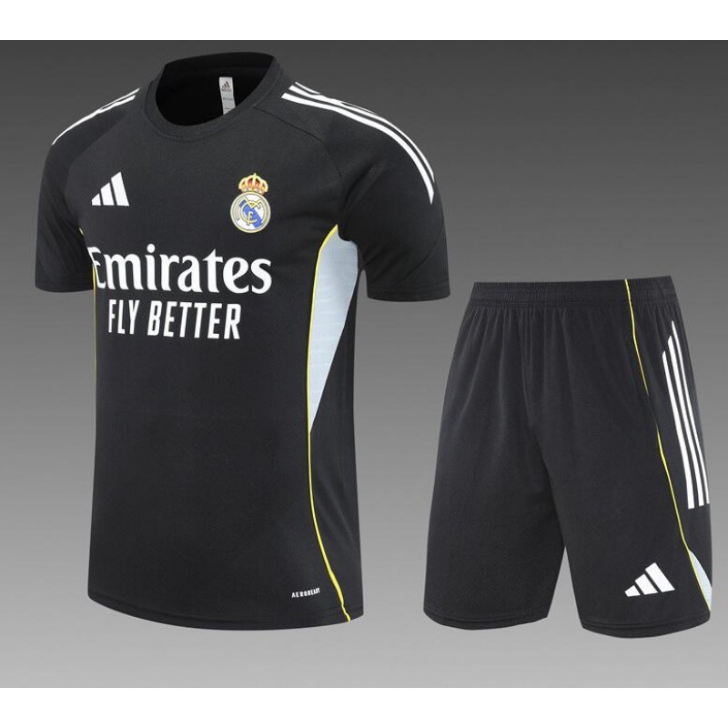 Camiseta Real Madrid Negro (Hombre/Niño) 25/26