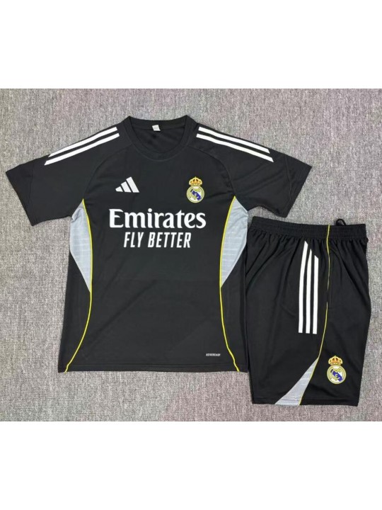 Camiseta Real Madrid Negro (Hombre/Niño) 25/26