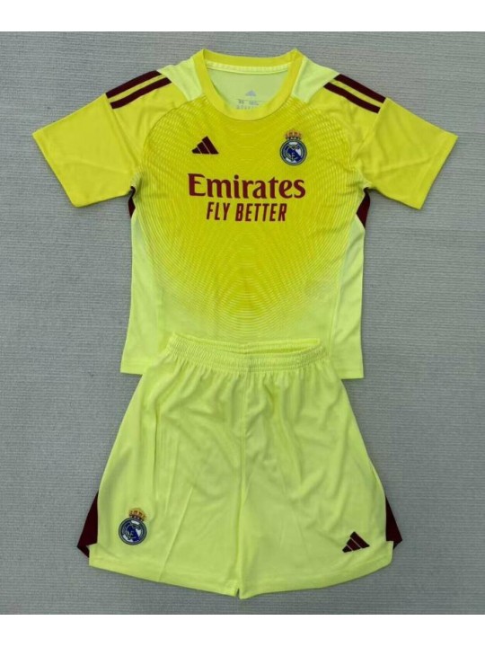 Camiseta Real Madrid Portero (Hombre/Niño) Amarillo 25/26