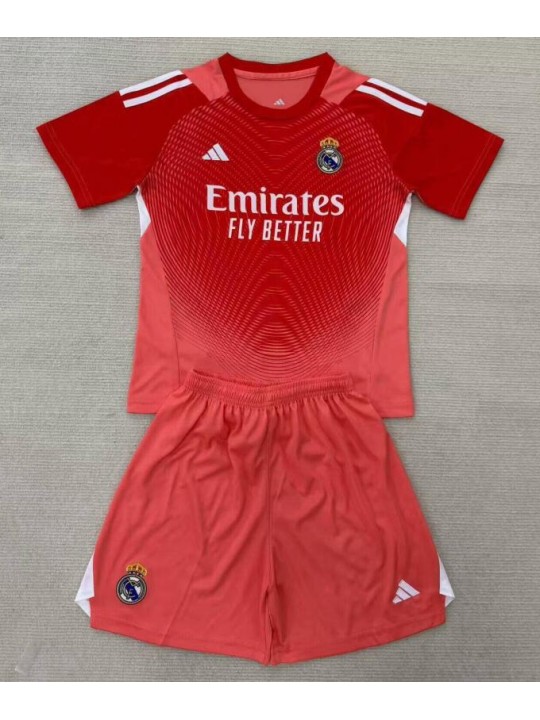 Camiseta Real Madrid Portero (Hombre/Niño) Rojo 25/26