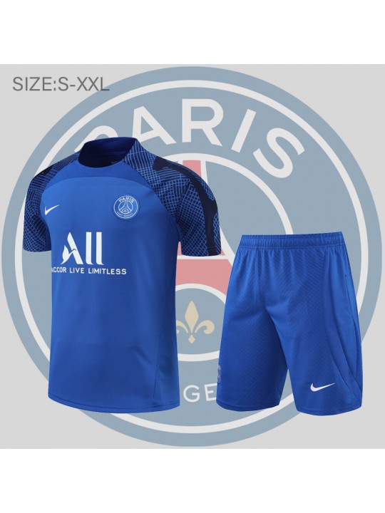 Camiseta 22/23 París Saint-Germain Chandal De Entreno Manga Corta Azul