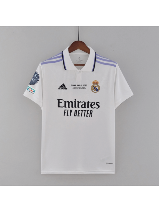 Camiseta REAL MADRID Campeones 14 Primera Equipación Blanca 22/23