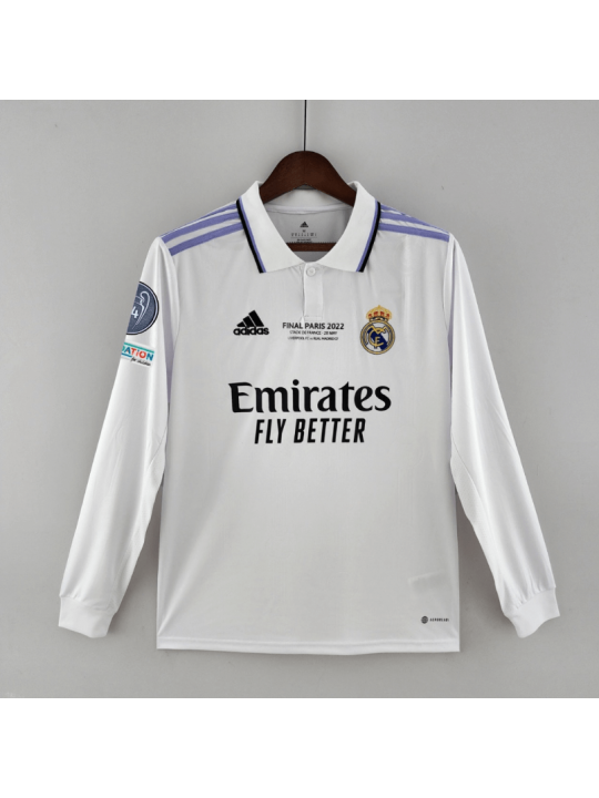 Camiseta REAL MADRID Campeones 14 Primera Equipación Blanca 22/23 ML