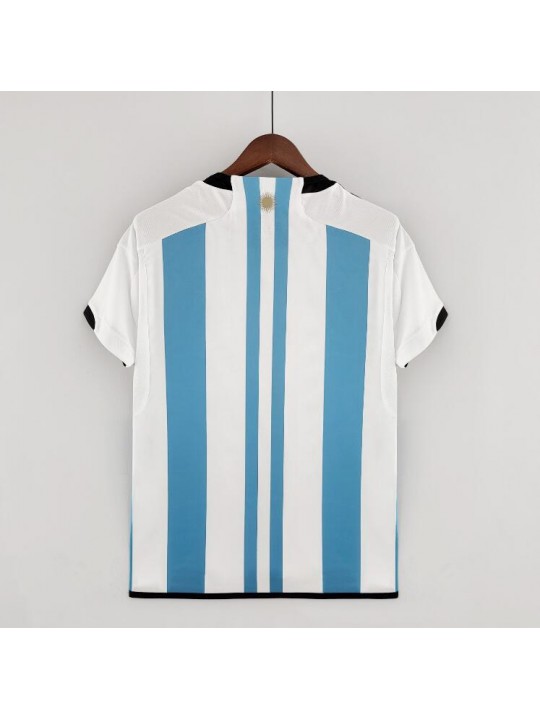 CAMISETA ARGENTINA PRIMERA EQUIPACIÓN Mundial Qatar 2022 3 Estrellas