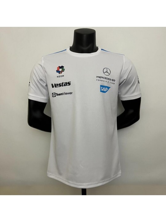 Camiseta Piloto Equipo Mercedes AMG 2023 - Blanco