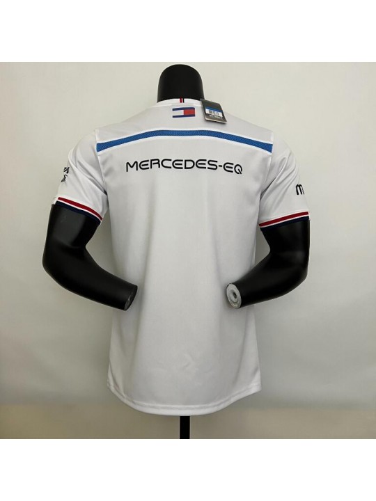 Camiseta Piloto Equipo Mercedes AMG 2023 - Blanco