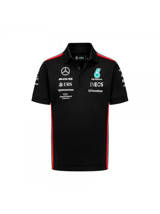 Polo del equipo Mercedes AMG Petronas F1 2023 - Negro