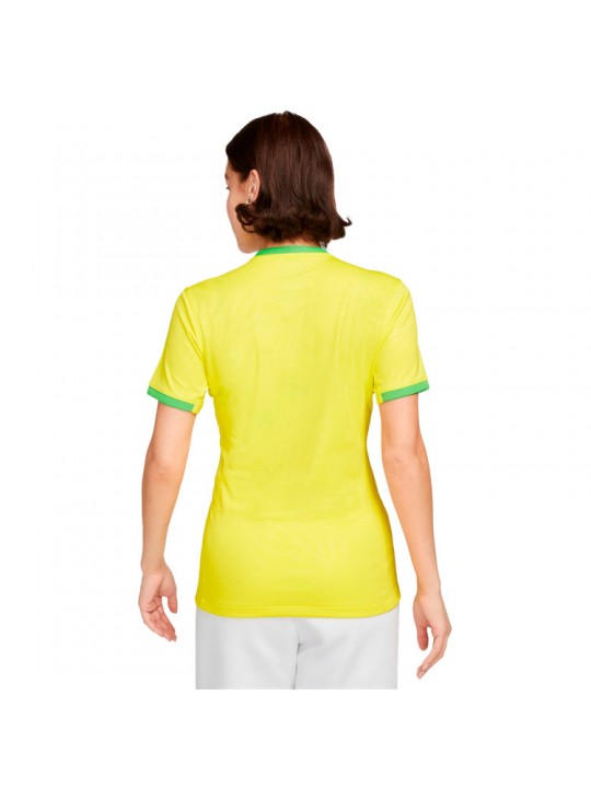Camiseta Brasil Primera Equipación Mundial Femenino 2023 Mujer