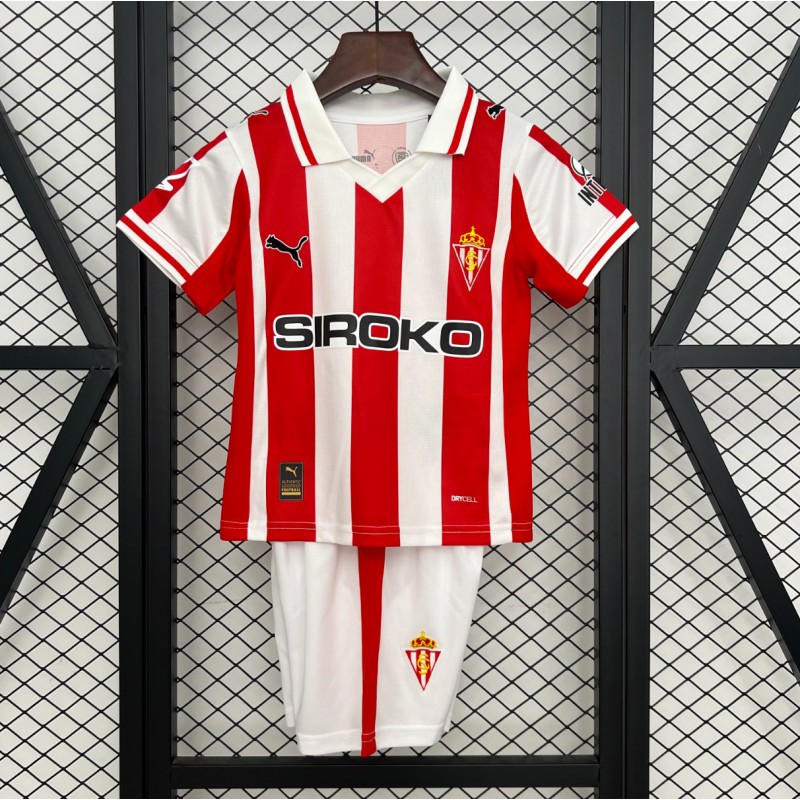 Camiseta Sporting De Gijón Primera Equipación 25/26 Niño